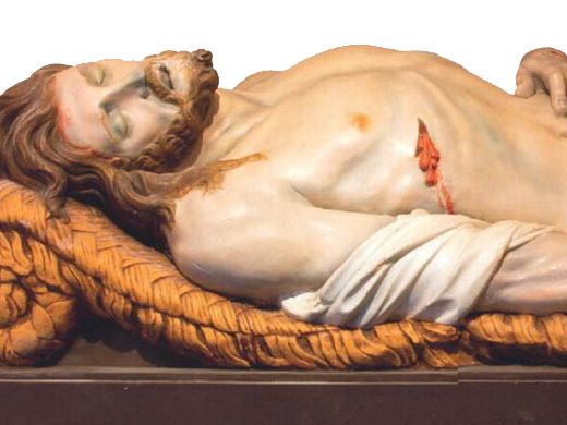 Statue of Jesus in the Tomb in Onze-Lieve Vrouw-va n-Hanswijkbasiliek Church, Mechelsen, BelgiumStatue of Jesus in the Tomb in Onze-Lieve Vrouw-va n-Hanswijkbasiliek Church, Mechelsen, Belgium