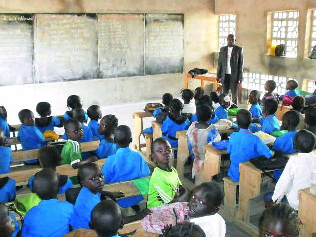 Overcrowded classrooms are commonplace in the school - Provided photo